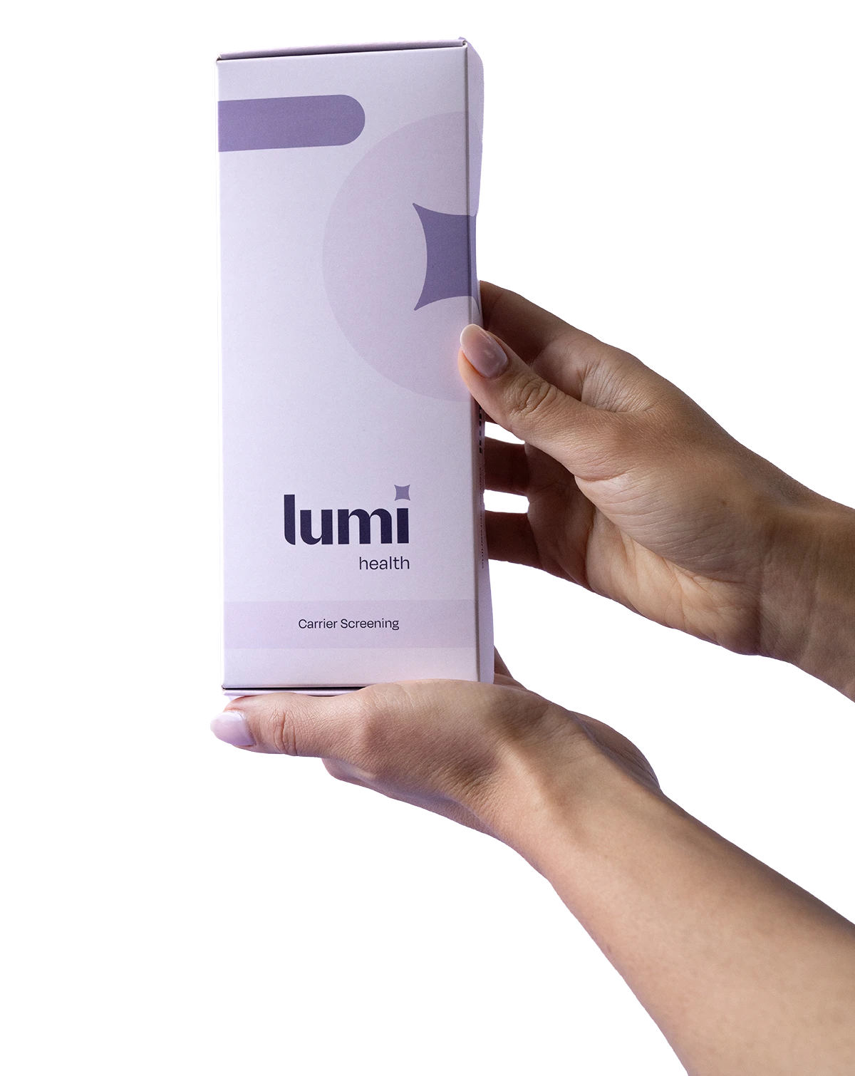 a close up photo of hands holding a Lumi kit