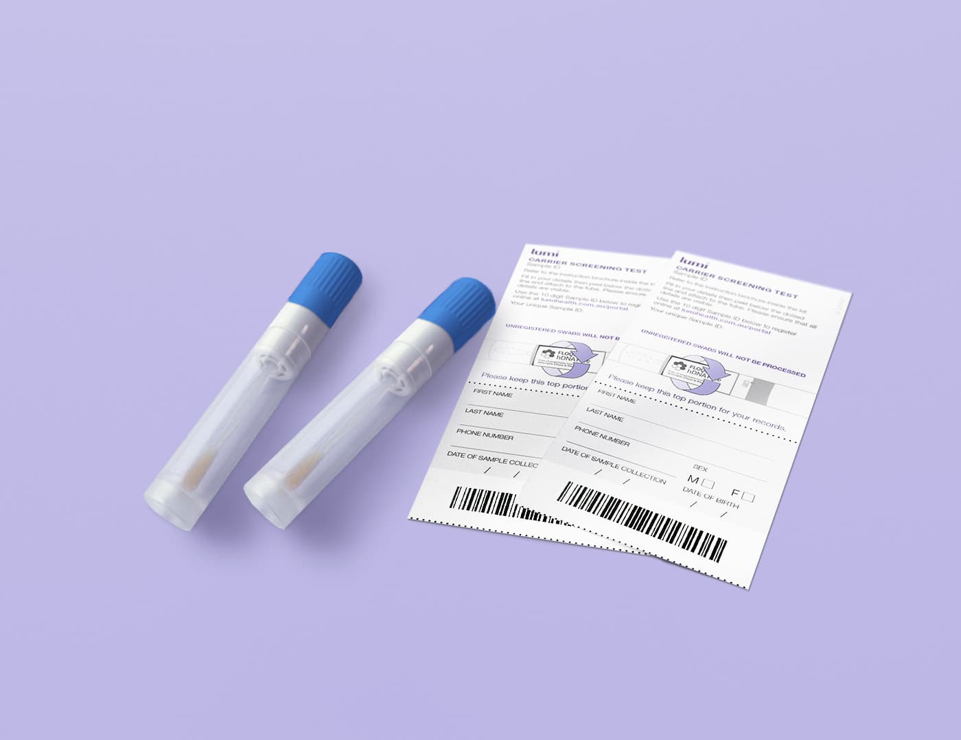 2 Lumi cheek swabs
